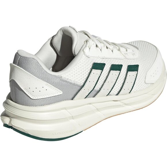 ⚡Adidas Men's Off White/Collegiate Green/Grey Imported Rubber Fashion Sneaker - Picture 3 of 8